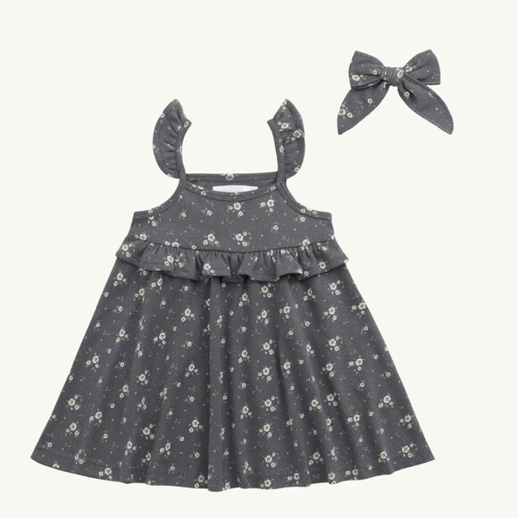 NWT - Jamie Kay Lulu Bloom lava dress and matching bow - Picture 2 of 5